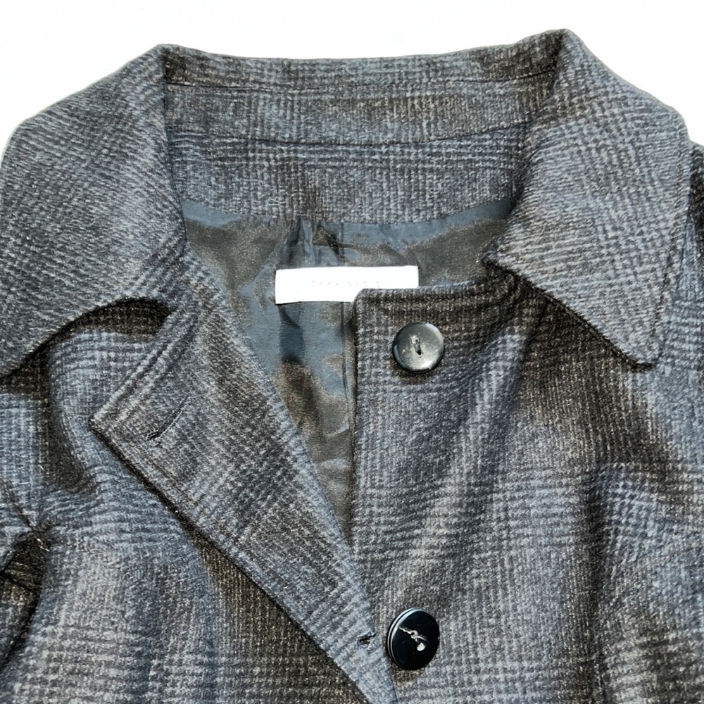 Cropped Wool Peacoat size large grey black Zara Basic - Picture 4 of 7